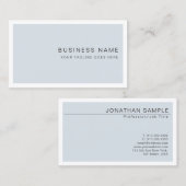 プロフェッショナルモダンクリエイティブシンプルブループレーン 名刺 (正面/裏面)