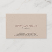 プロフェッショナルモダンクリエイティブパール仕上げラグジュアリー 名刺 (裏面)