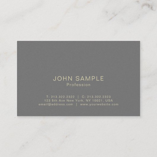 プロフェッショナルモダンクリエイティブパール仕上げラグジュアリー 名刺 (裏面)