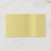 プロフェッショナルモダンクリエイティブブラック&金ゴールドラックス 名刺 (裏面)