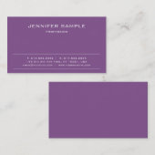 プロフェッショナルモダンクリエイティブミニマリストプレインラックス 名刺 (正面/裏面)