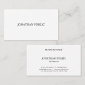 プロフェッショナルモダンクリーンエレガントプレーントレンディー 名刺 (正面/裏面)