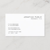 プロフェッショナルモダンクリーンテンプレートモノグラム 名刺 (裏面)