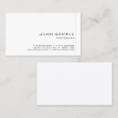 プロフェッショナルモダンクリーンテンプレート半光沢 名刺 (正面/裏面)
