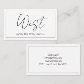 プロフェッショナルモダンクリーン名刺 名刺 (正面/裏面)