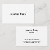 プロフェッショナルモダンクールトレンディースクリプトテンプレート 名刺 (正面/裏面)