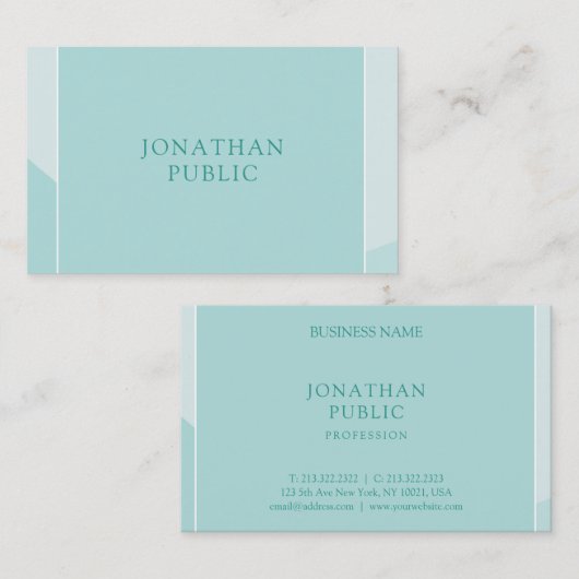 プロフェッショナルモダングエレガントリーシンプルテンプレート 名刺 (正面/裏面)