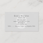 プロフェッショナルモダングシンプルレーミニマル 名刺 (裏面)