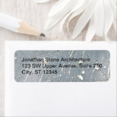 プロフェッショナルモダングミニマルレイ&ホワイトコンクリート ラベル (インサイチュ)