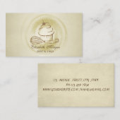 プロフェッショナルモダングリッターカップケーキウィスク 名刺 (正面/裏面)