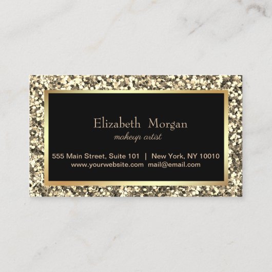 プロフェッショナルモダングリッターフレームロイヤリティカード ロイヤリティカード (裏面)