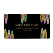 プロフェッショナルモダングリッターヘアクリップ出荷 ラベル (正面)