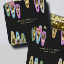 プロフェッショナルモダングリッターヘアクリップ美容師