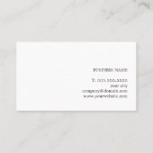 プロフェッショナルモダングリーンホワイトストライプコンサルタント 名刺 (裏面)