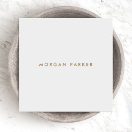 プロフェッショナルモダングレシンプルググレースクエア スクエア名刺