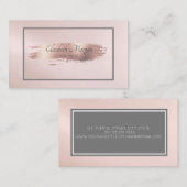 プロフェッショナルモダングレーフレーム、ブラシストローク 名刺 (正面/裏面)