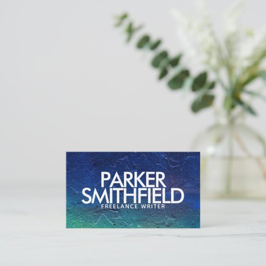 プロフェッショナルモダンコンクリートのテクスチャ 名刺 (スタンド正面)