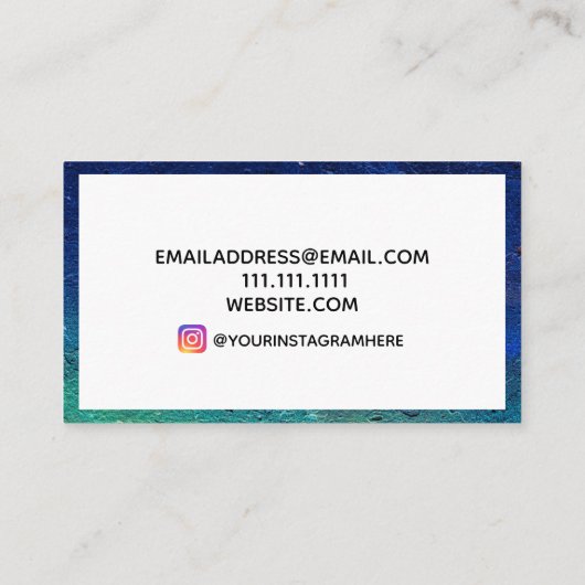 プロフェッショナルモダンコンクリートのテクスチャ 名刺 (裏面)