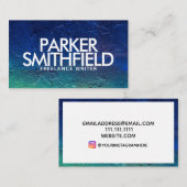 プロフェッショナルモダンコンクリートのテクスチャ 名刺 (正面/裏面)