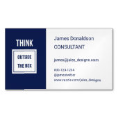 プロフェッショナルモダンコンサルタント海軍 マグネット名刺 (正面)