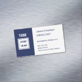 プロフェッショナルモダンコンサルタント海軍 マグネット名刺 (インサイチュ)