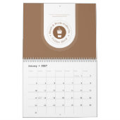 プロフェッショナルモダンコーヒー カレンダー (1月 2027)