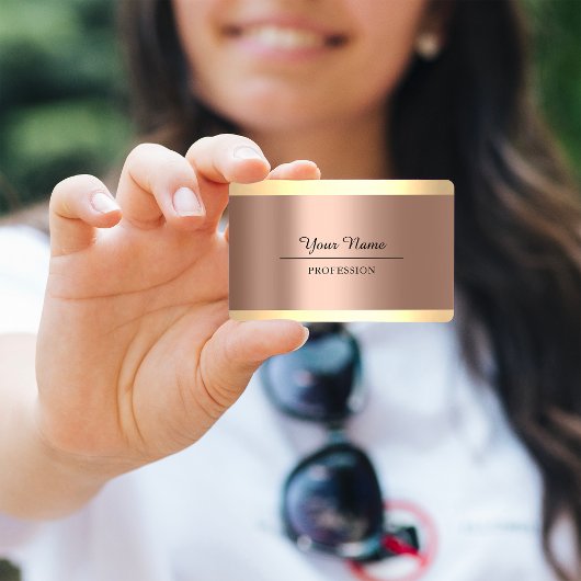 プロフェッショナルモダンゴールデントイリーミニマリズムバラ 名刺