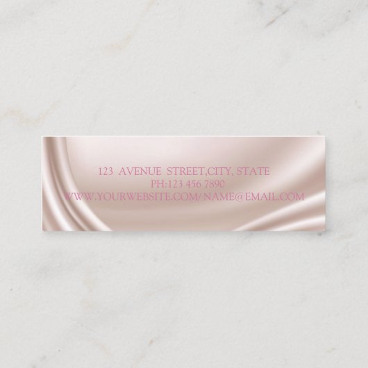 プロフェッショナルモダンサスタイリッシュテンリップ スキニー名刺 (裏面)