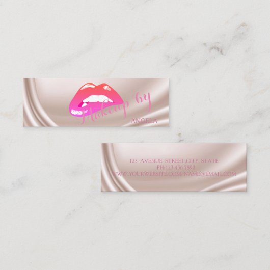 プロフェッショナルモダンサスタイリッシュテンリップ スキニー名刺 (正面/裏面)