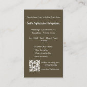 プロフェッショナルモダンサックスミュージシャンqrコード 名刺 (裏面)