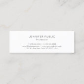 プロフェッショナルモダンシシンプルックデザイン赤面ピンク スキニー名刺 (裏面)