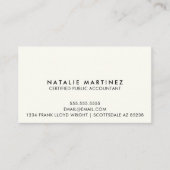プロフェッショナルモダンシンプルアポイントメント 名刺 (正面)