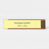 プロフェッショナルモダンシンプルスタイリッシュ デスクネームプレート (正面)