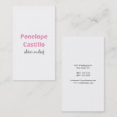 プロフェッショナルモダンシンプルスタイリッシュ 名刺 (正面/裏面)