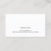 プロフェッショナルモダンシンプルテクスチャブルーコンサルタント 名刺 (裏面)