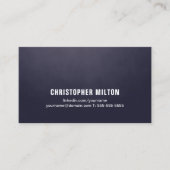 プロフェッショナルモダンシンプルテクスチャブルーコンサルタント 名刺 (正面)