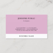 プロフェッショナルモダンシンプルテンプレートエレガントパープル 名刺 (裏面)