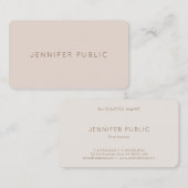 プロフェッショナルモダンシンプルテンプレートエレガント色 名刺 (正面/裏面)