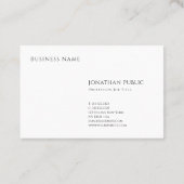 プロフェッショナルモダンシンプルデザインエレガントテンプレート 名刺 (裏面)