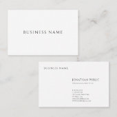 プロフェッショナルモダンシンプルデザインエレガントテンプレート 名刺 (正面/裏面)