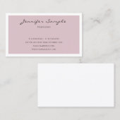 プロフェッショナルモダンシンプルデザインビューティフルプレーン 名刺 (正面/裏面)