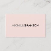 プロフェッショナルモダンシンプルピンクミニマリスト 名刺 (正面)