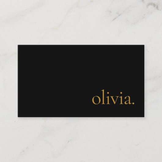 プロフェッショナルモダンシンプルブエレガントラック金ゴールド 名刺 (正面)