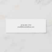 プロフェッショナルモダンシンプルブラックシャルボード スキニー名刺 (裏面)