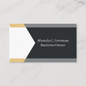 プロフェッショナルモダンシンプルブラックミニマリスト 名刺 (正面)