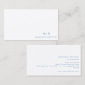 プロフェッショナルモダンシンプルブルーミニマル 名刺 (正面/裏面)