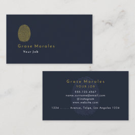 プロフェッショナルモダンシンプルブルーミニマル 名刺