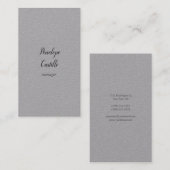 プロフェッショナルモダンシンプルプレインプレミアムグレー 名刺 (正面/裏面)