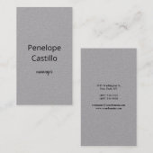 プロフェッショナルモダンシンプルプレミアムスタイリッシュグレイ 名刺 (正面/裏面)