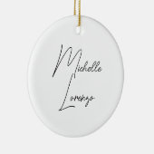 プロフェッショナルモダンシンプルプレーンブラック&ホワイト セラミックオーナメント (右)